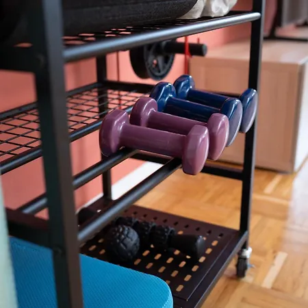 Design Yogaloft Mit Fitnessgeraeten - Waschmaschine - Einzelgarage Apartment *